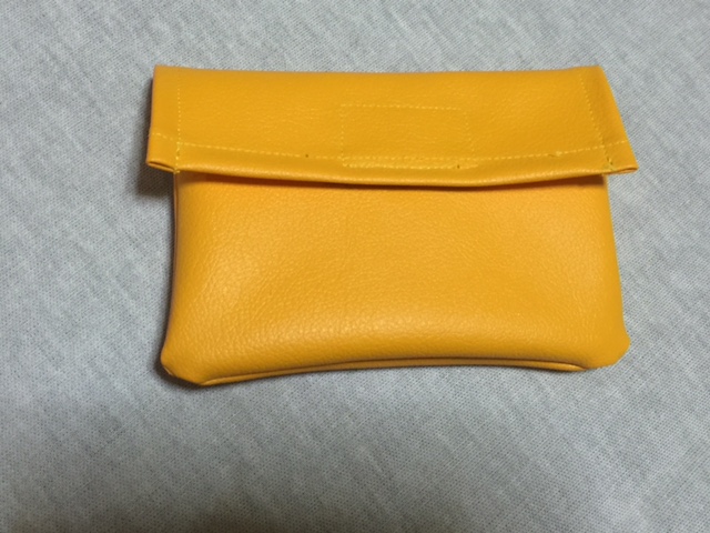 黄色い合皮布を使った簡単ポーチの作り方」 | 島人(しまんちゅ)ゆんたかー日記